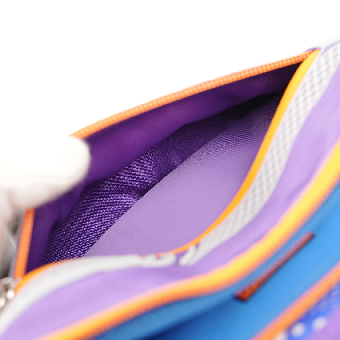 Gucci GG Multicolor Geometric Rubber Belt Bag – Purple/Orange/Blue