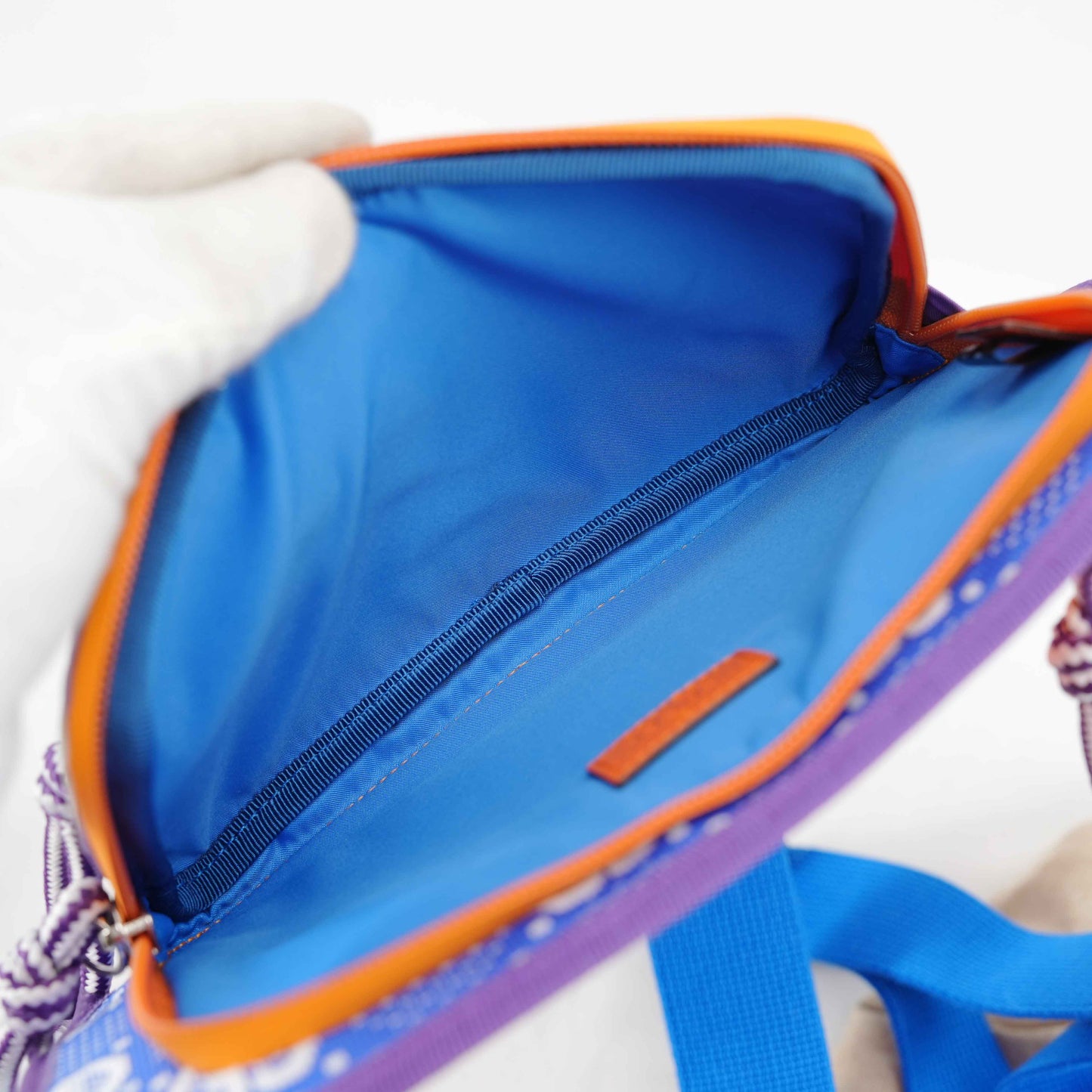 Gucci GG Multicolor Geometric Rubber Belt Bag – Purple/Orange/Blue