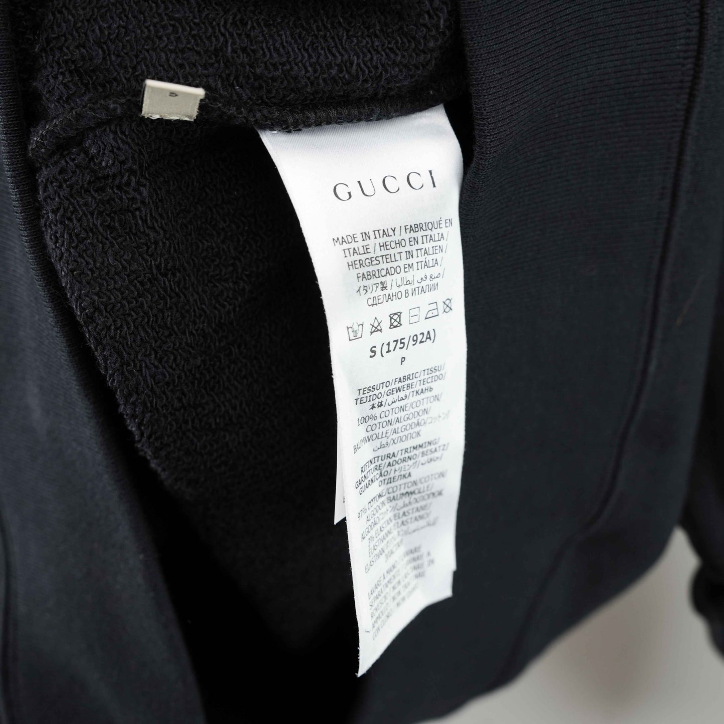 Gucci removable-sleeve Gucci Sunset-print hoodie