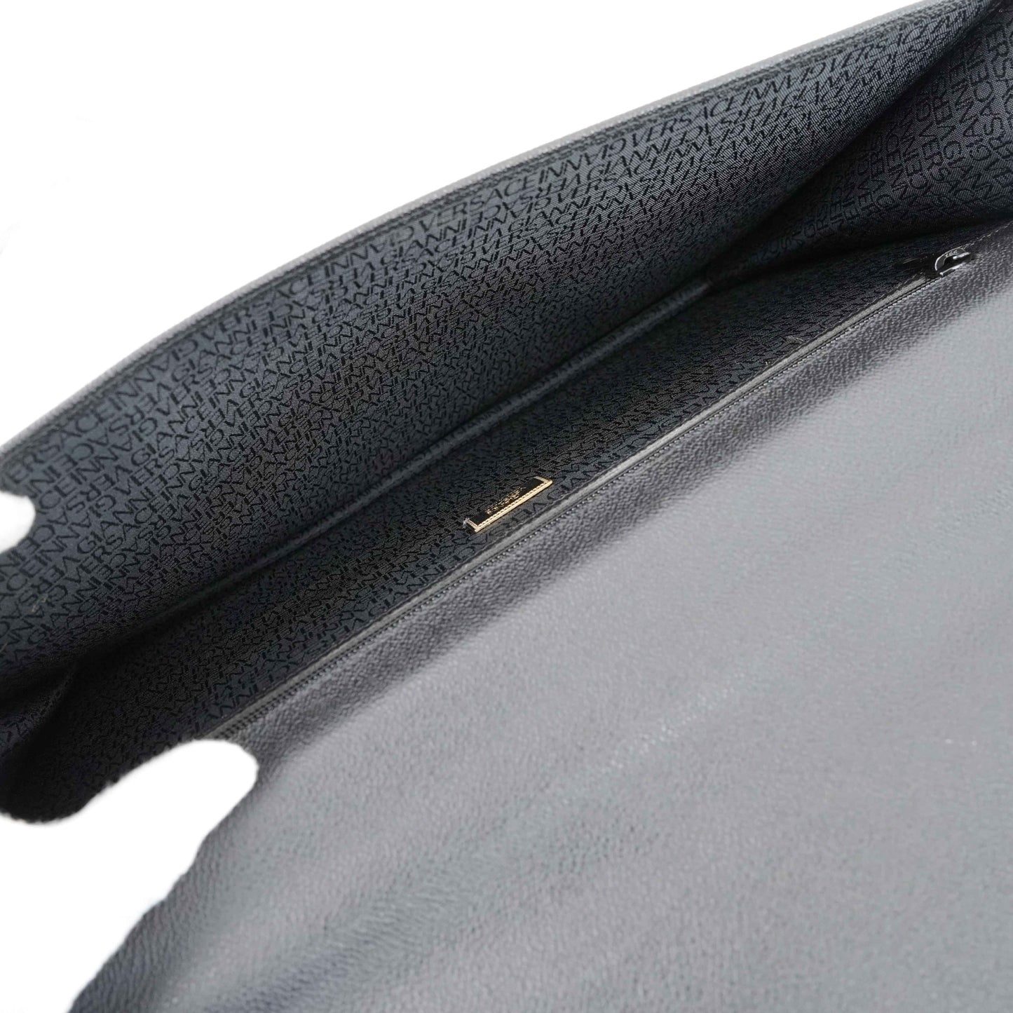 Gianni Versace Vintage Medusa Embossed Leather Briefcase – Black – 1990s