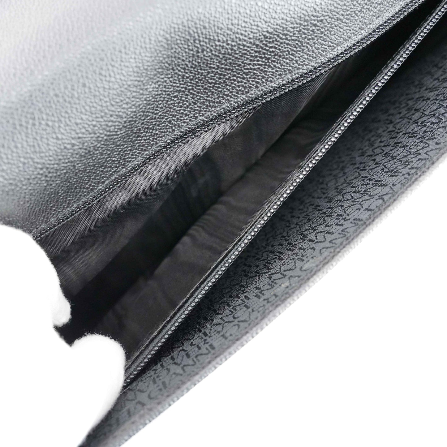 Gianni Versace Vintage Medusa Embossed Leather Briefcase – Black – 1990s