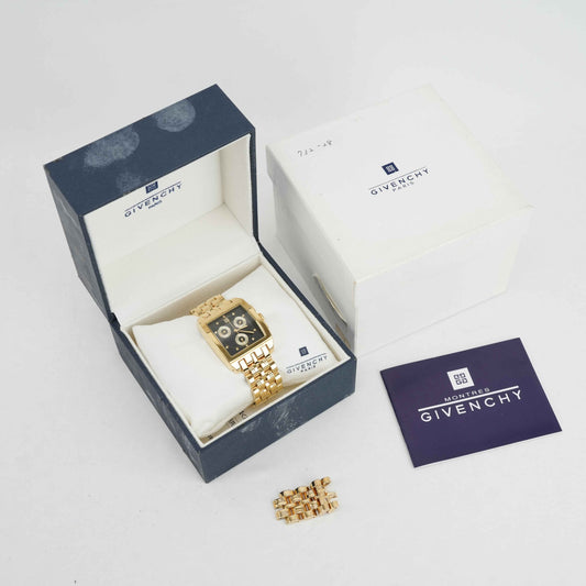 Givenchy Gold-Tone Chronograph Wristwatch – Swiss Made