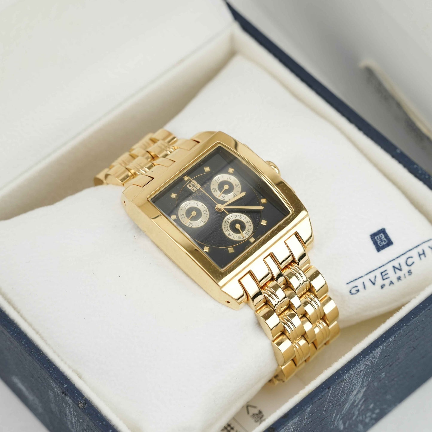 Givenchy Gold-Tone Chronograph Wristwatch – Swiss Made