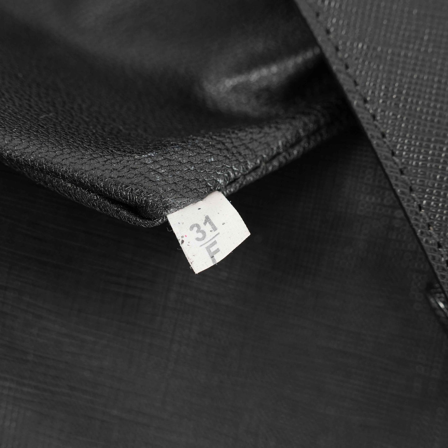 Prada Black Studded Saffiano Leather Clutch Bag