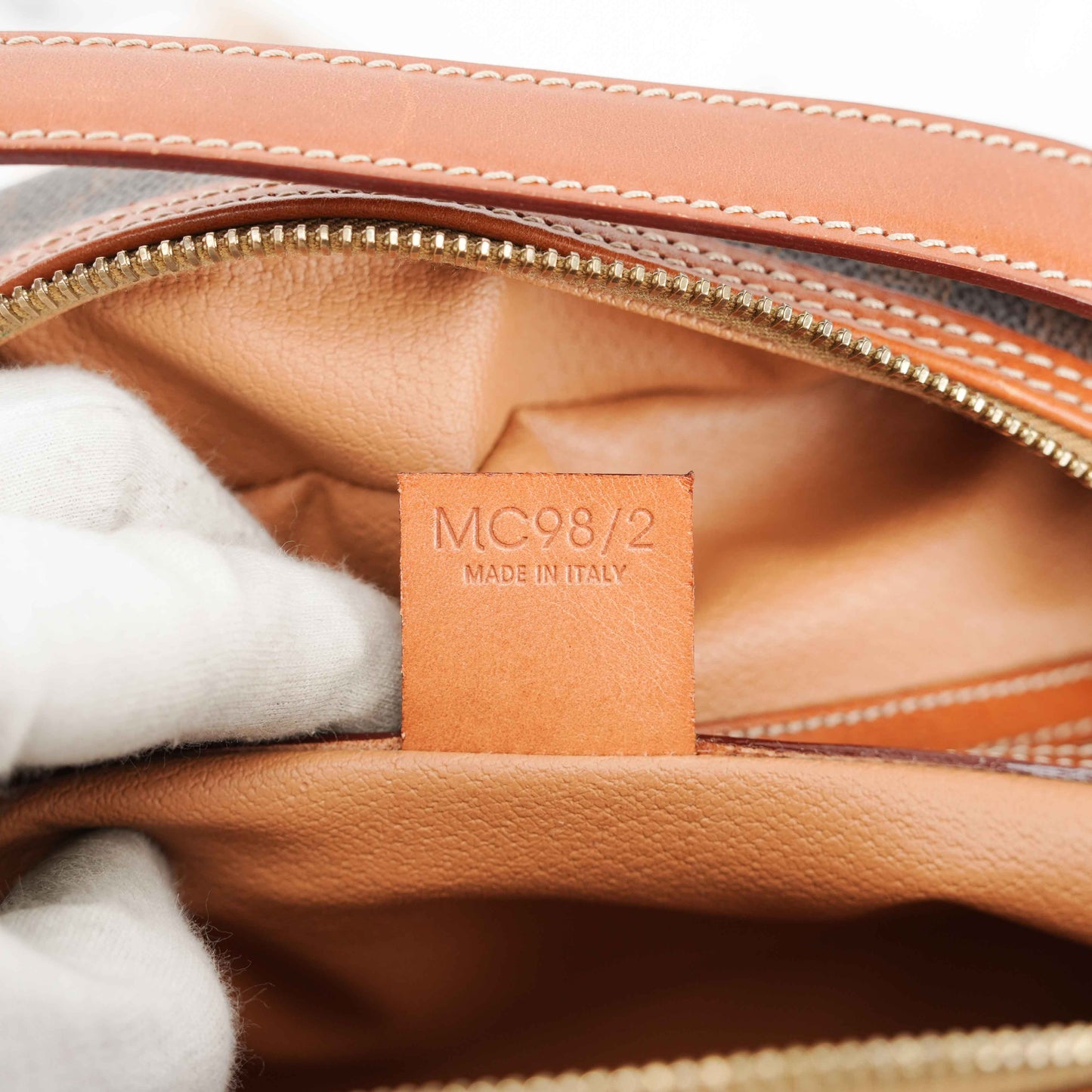 Authentic Céline Macadam Coated Canvas Boston Bag