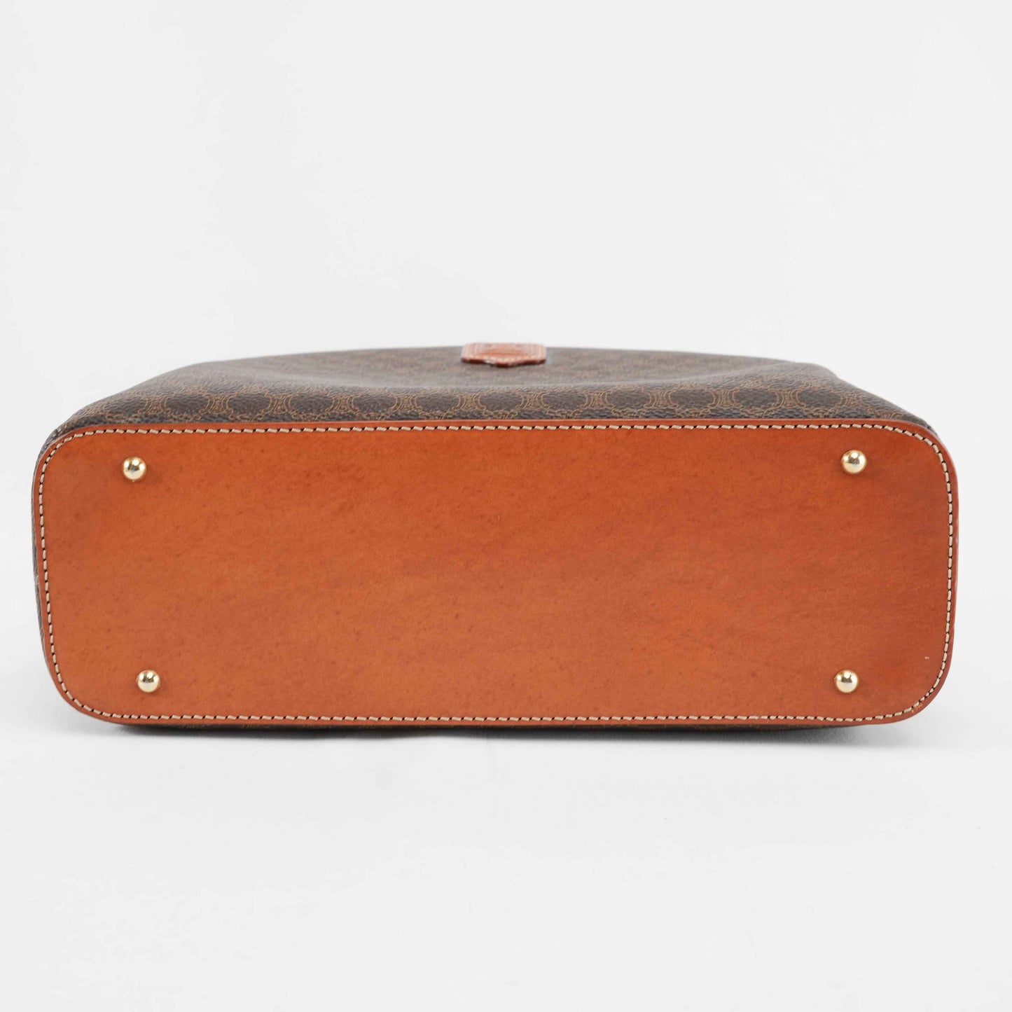 Authentic Céline Macadam Coated Canvas Boston Bag