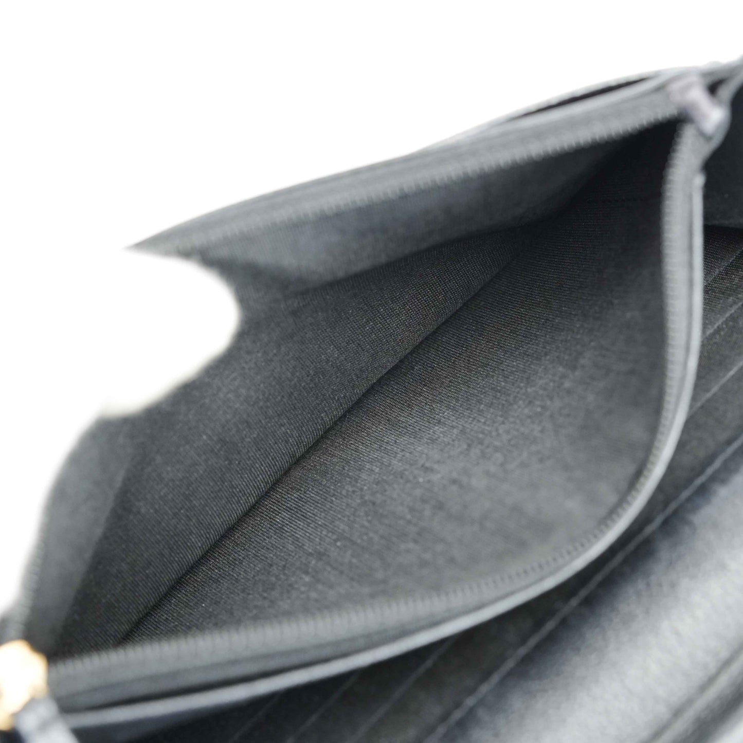 Chanel Camellia Motif Wallet on Chain Black Lambskin Leather Crossbody Bag