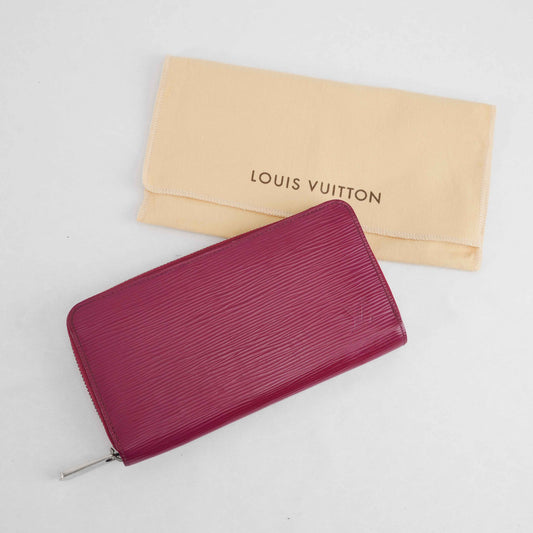 Louis Vuitton Zippy Wallet in Fuchsia Epi Leather