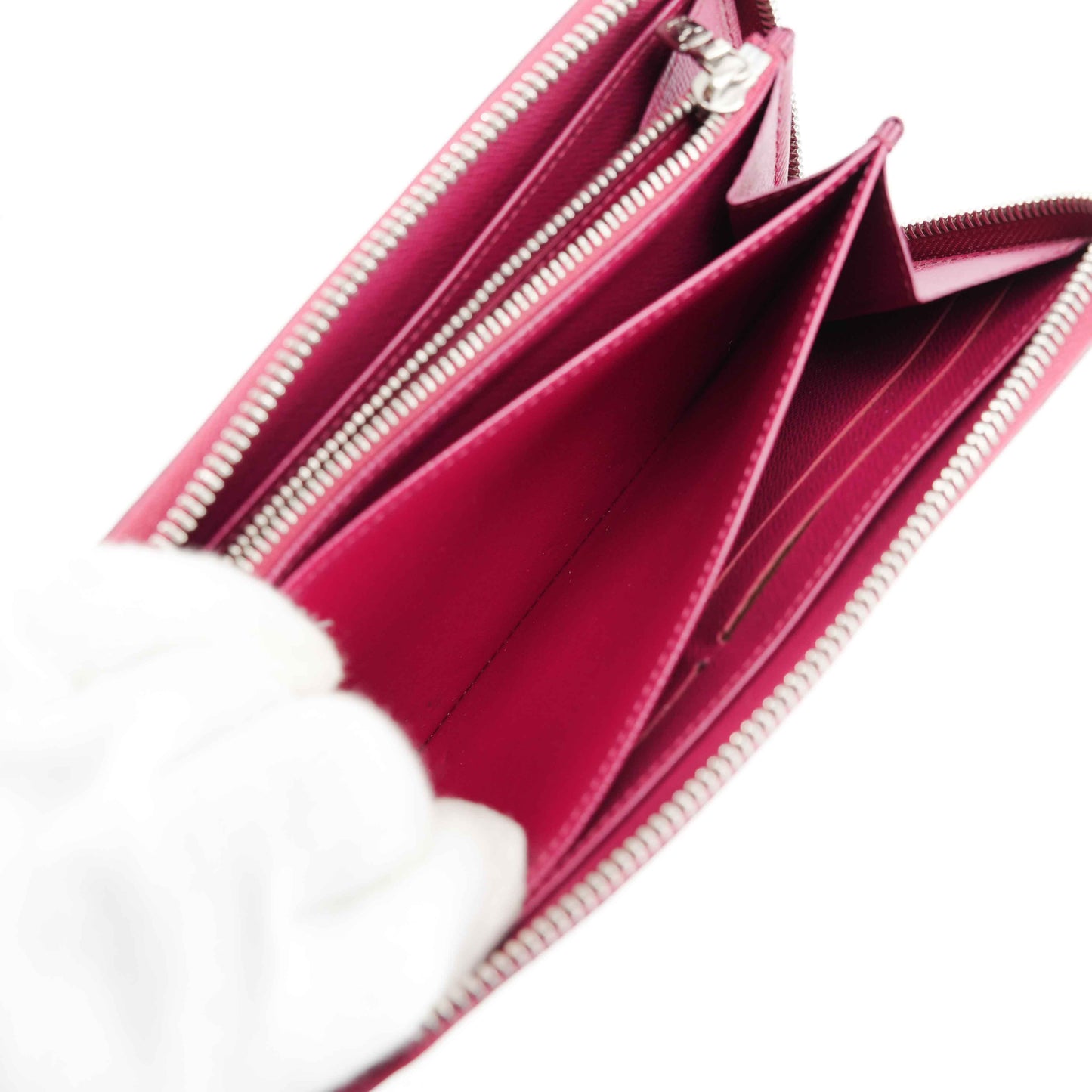 Louis Vuitton Zippy Wallet in Fuchsia Epi Leather