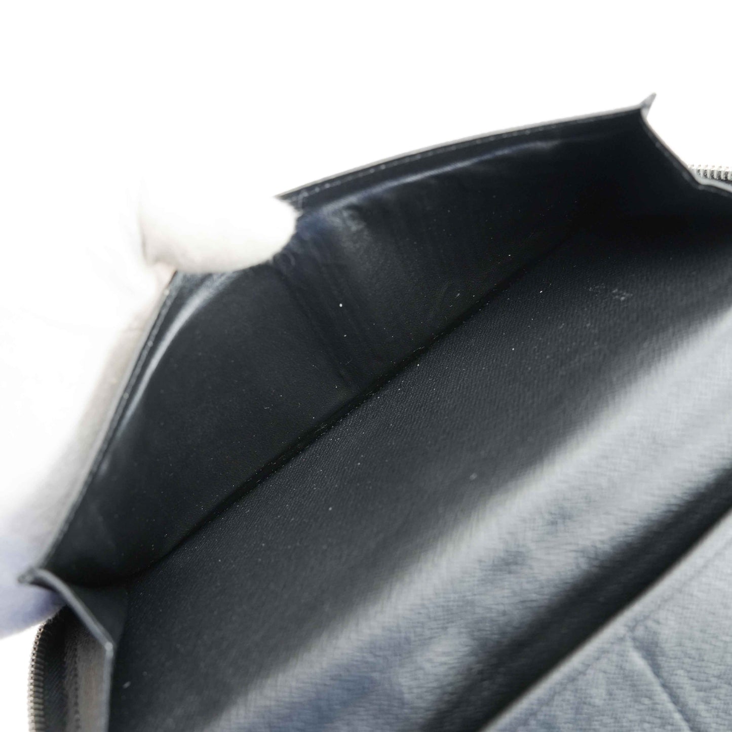 Authentic Louis Vuitton - Zippy Long Wallet in Graphite Grey Taiga Leather