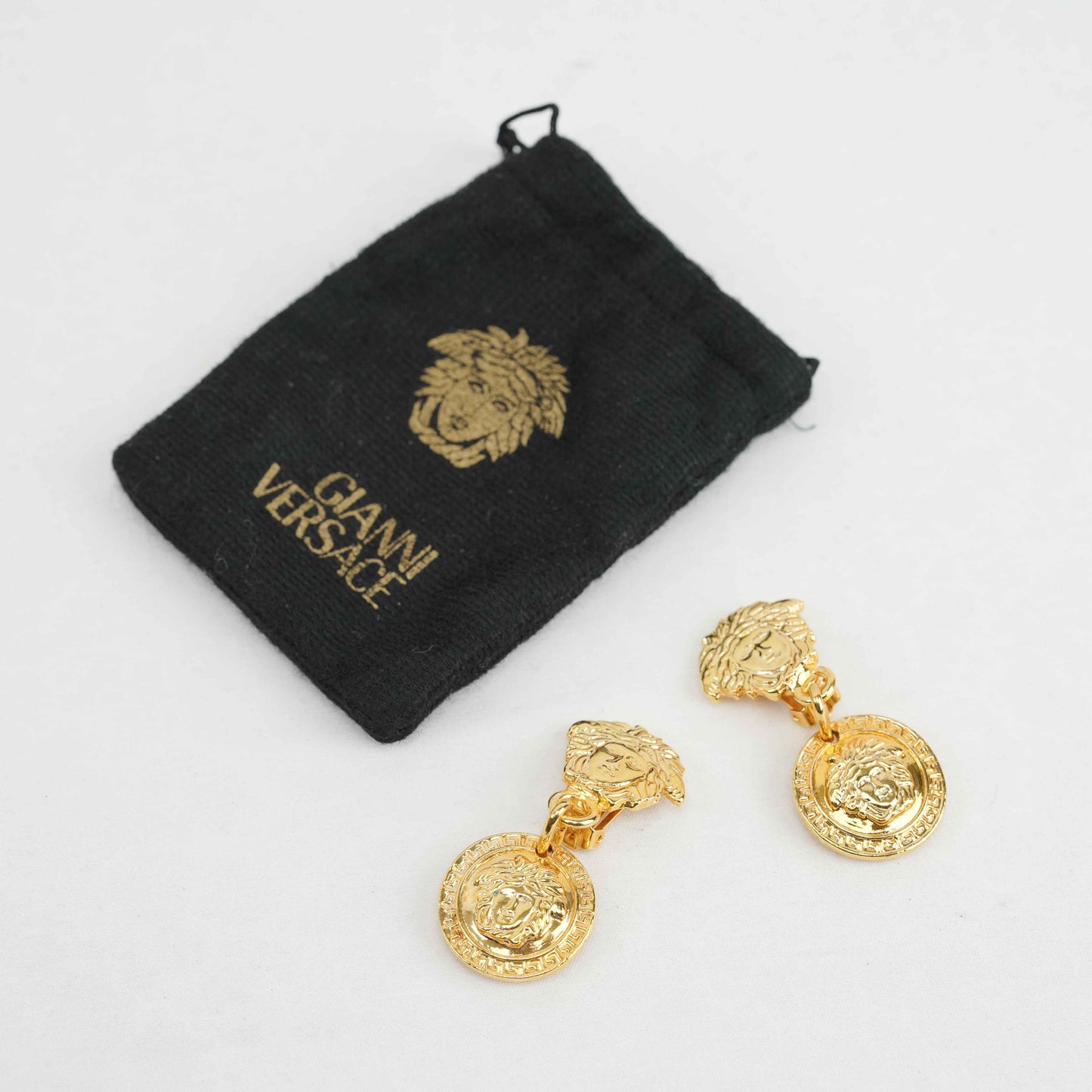 Gianni Versace Vintage Medusa Clip-On Earrings