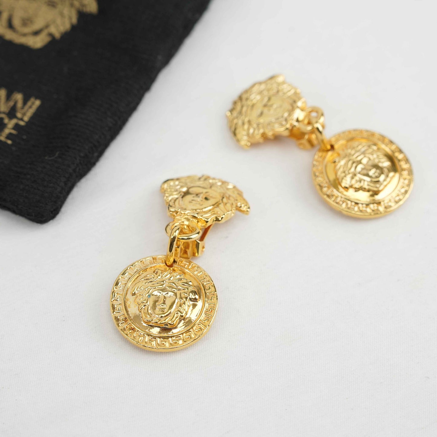 Gianni Versace Vintage Medusa Clip-On Earrings