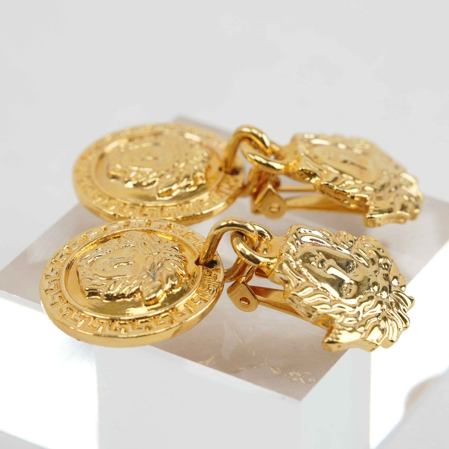 Gianni Versace Vintage Medusa Clip-On Earrings