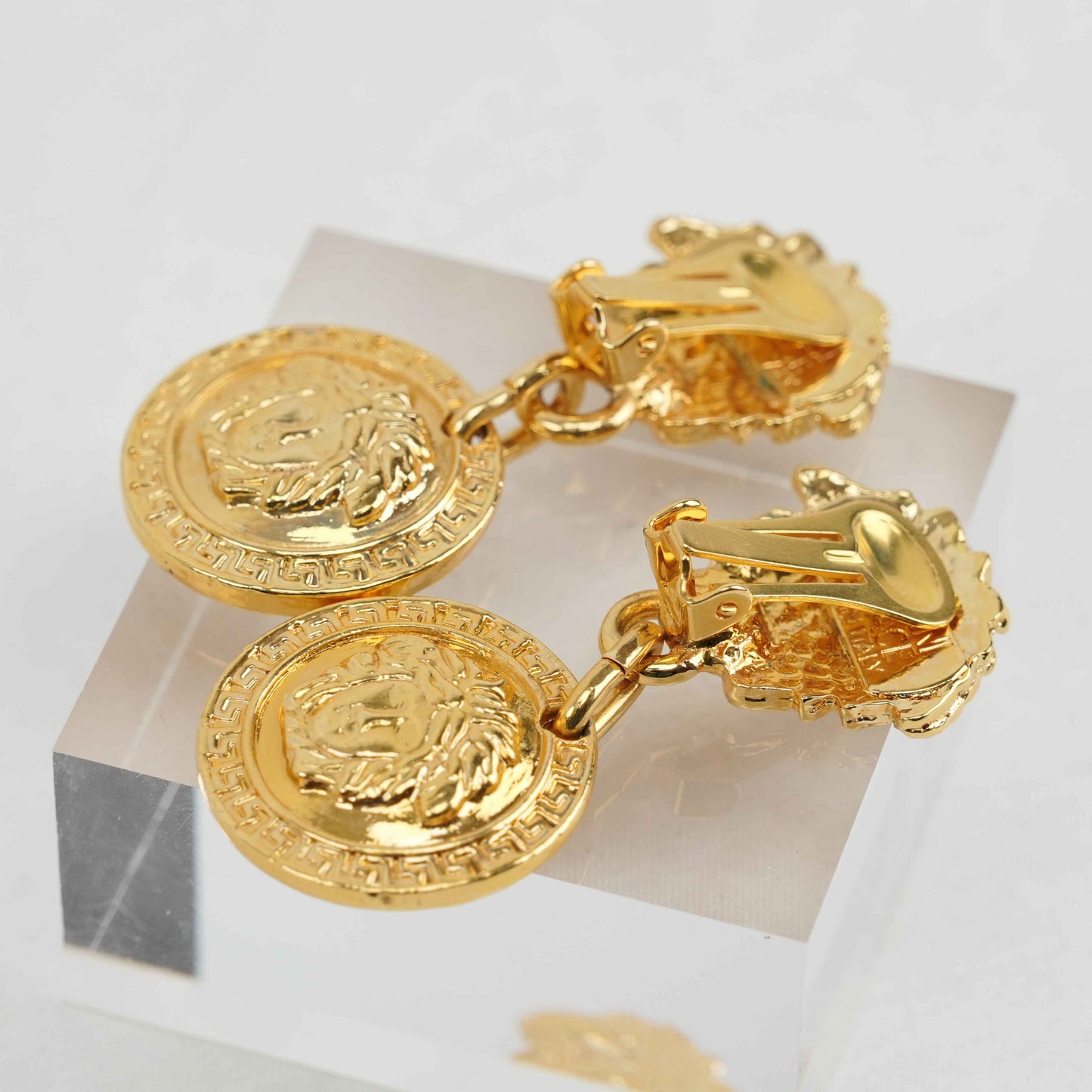 Gianni Versace Vintage Medusa Clip-On Earrings