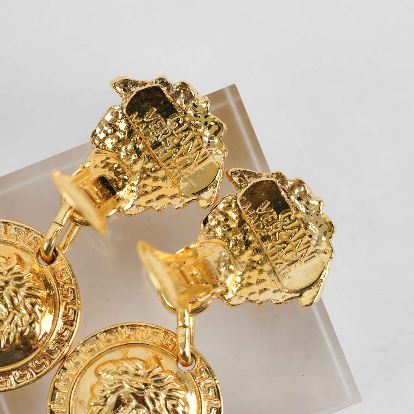 Gianni Versace Vintage Medusa Clip-On Earrings
