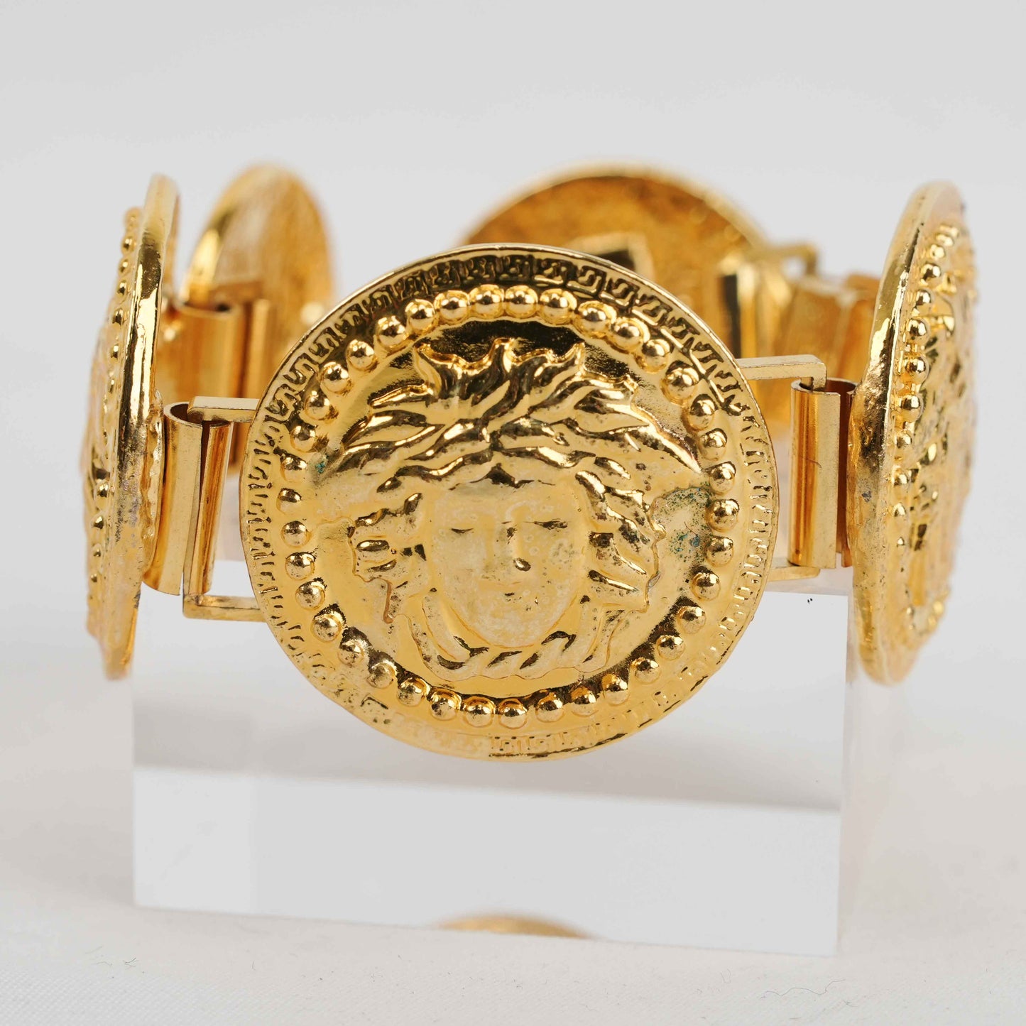Gianni Versace Vintage Medusa Gold-Tone Bracelet