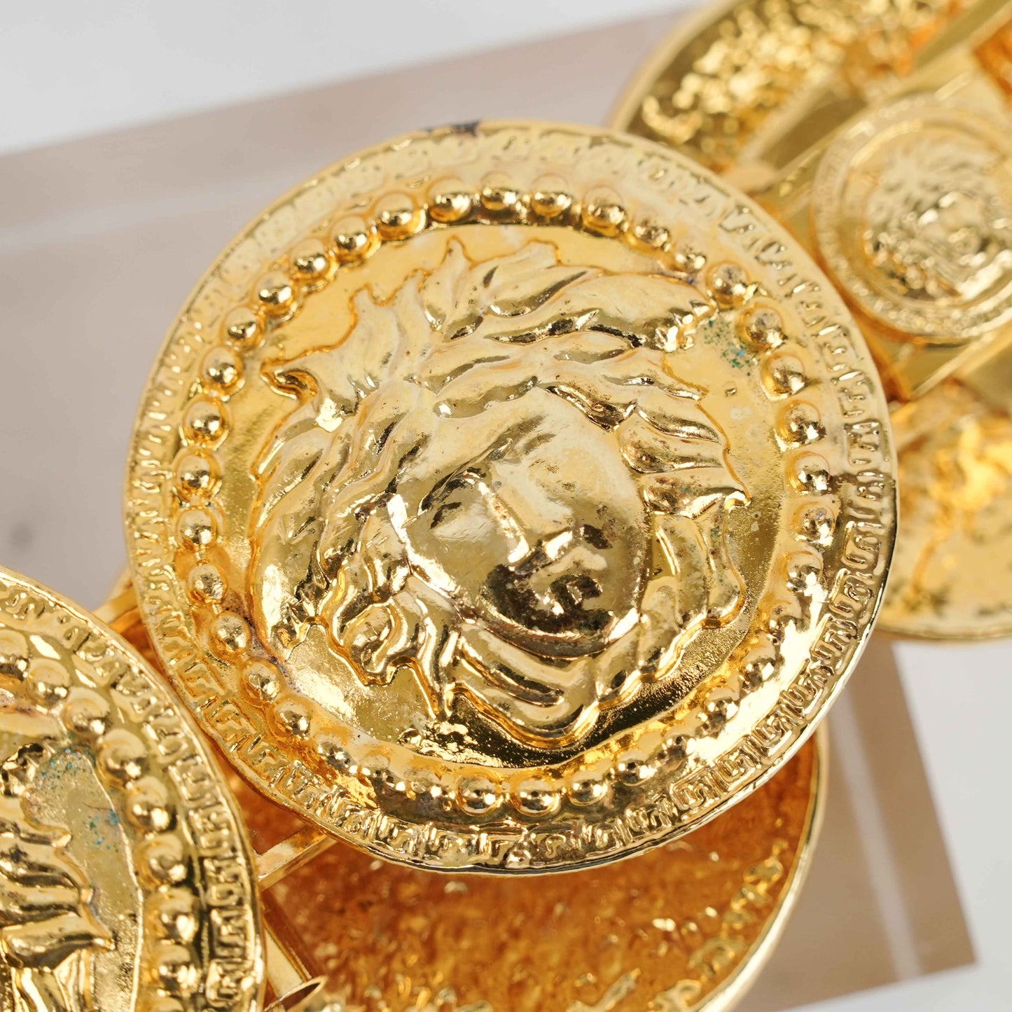 Gianni Versace Vintage Medusa Gold-Tone Bracelet