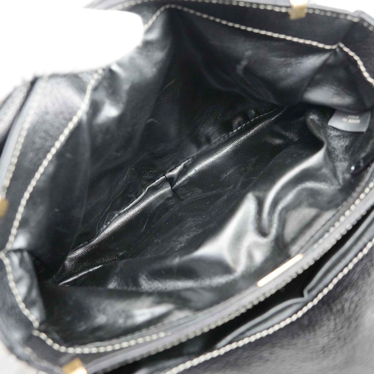 Authentic Bally Two-Tone Leather Crossbody Bag