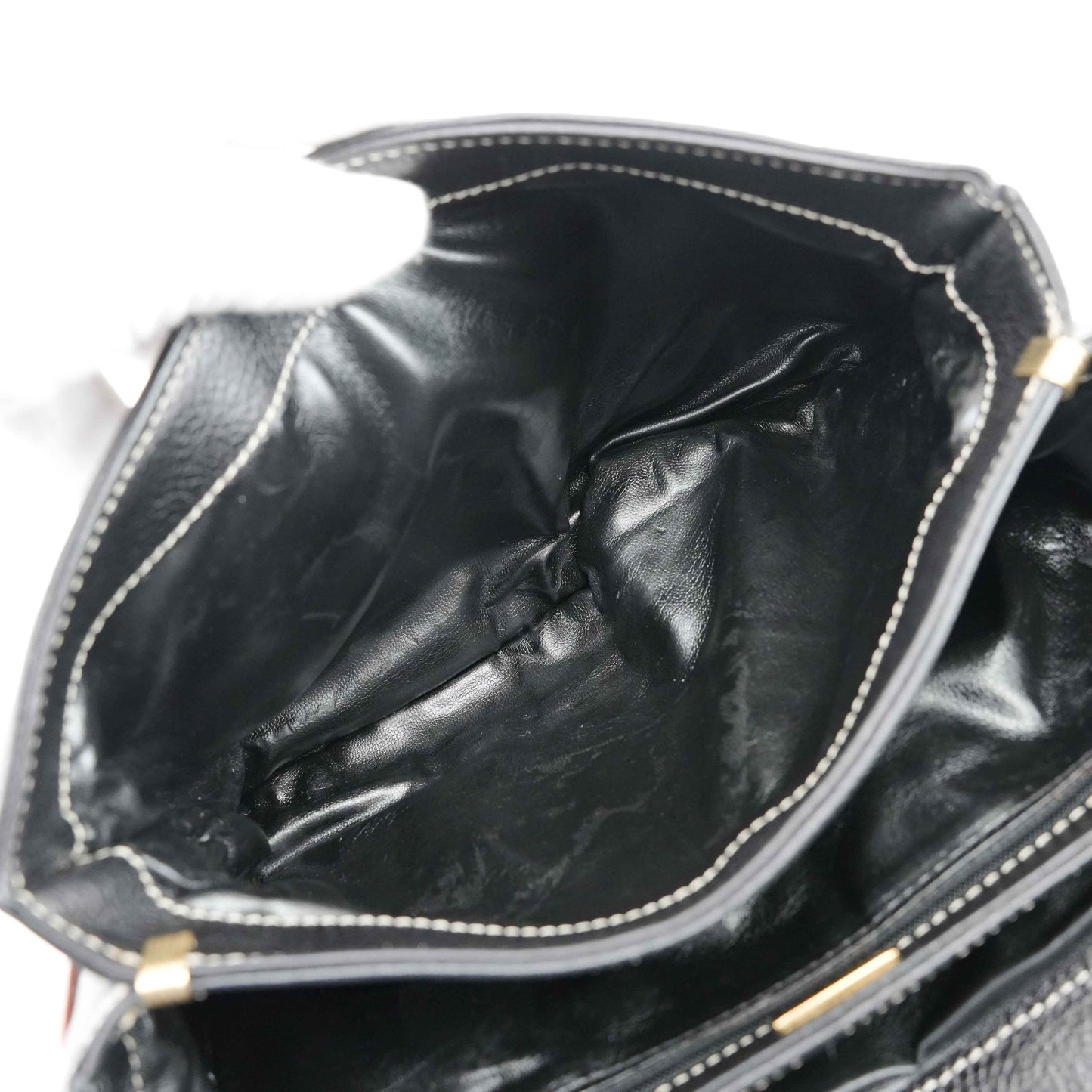 Authentic Bally Two-Tone Leather Crossbody Bag