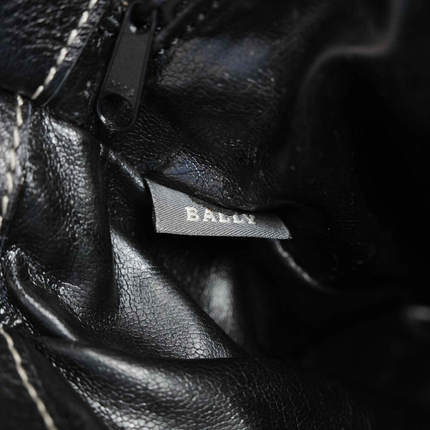 Authentic Bally Two-Tone Leather Crossbody Bag