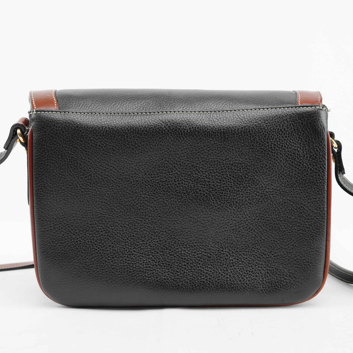 Authentic Bally Two-Tone Leather Crossbody Bag