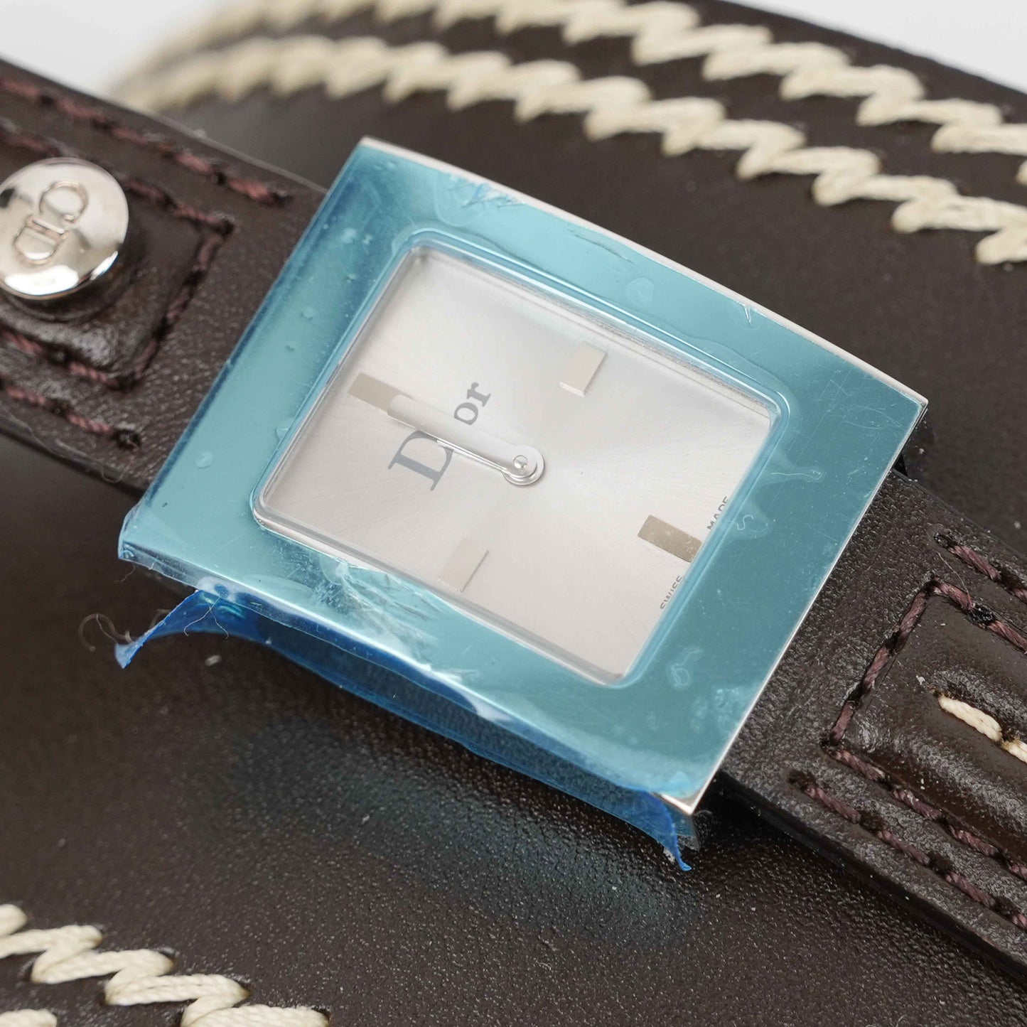 Authentic Christian Dior – Women’s Wristwatch – Leather Cuff Style