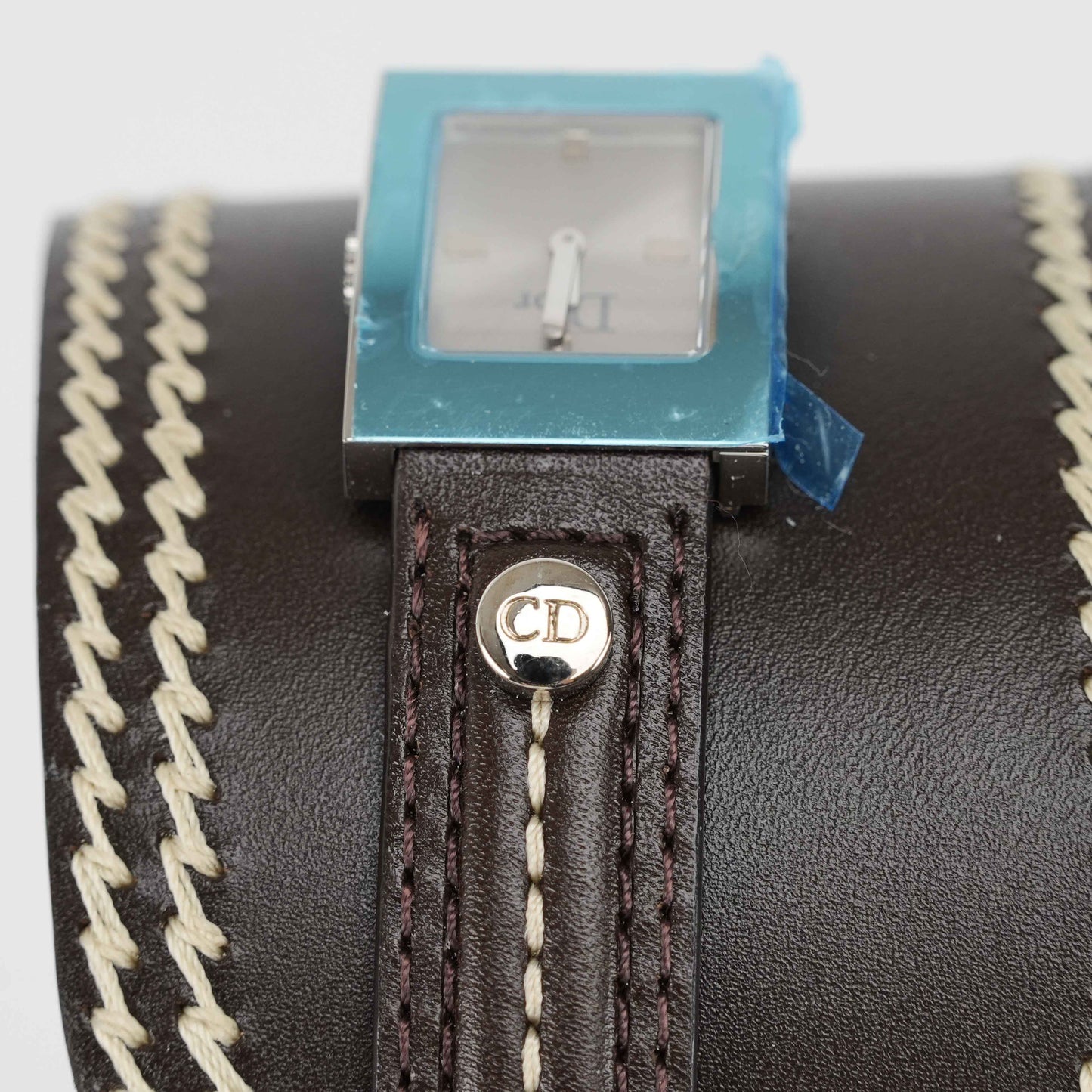 Authentic Christian Dior – Women’s Wristwatch – Leather Cuff Style