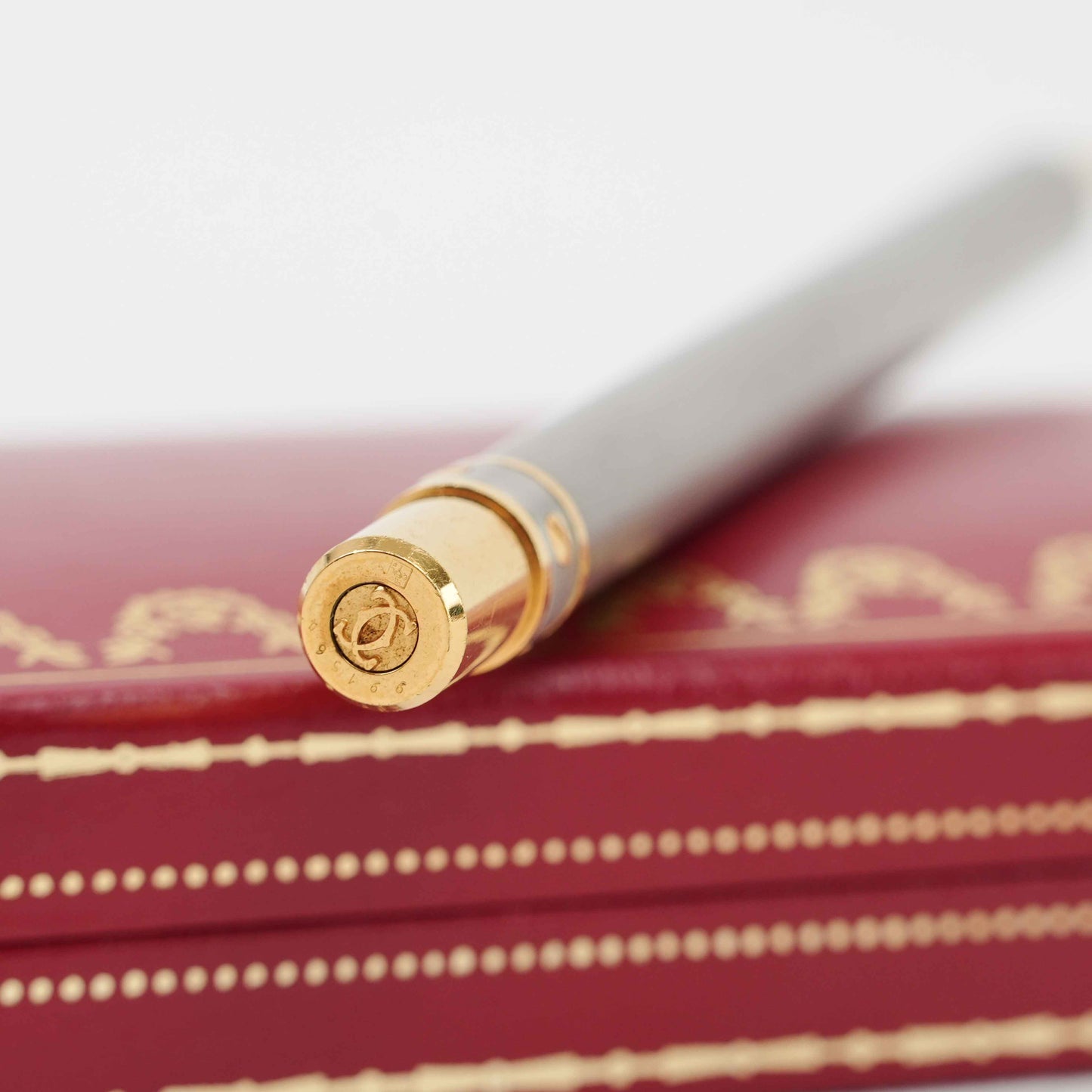 Cartier Must de Cartier Ballpoint Pen – Silver & Gold-Tone – Late 1980s to Early 1990s – With Original Case