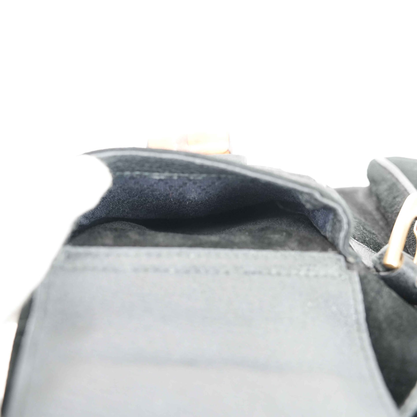 Gucci Vintage Bamboo/Leather & Suede Backpack in Black