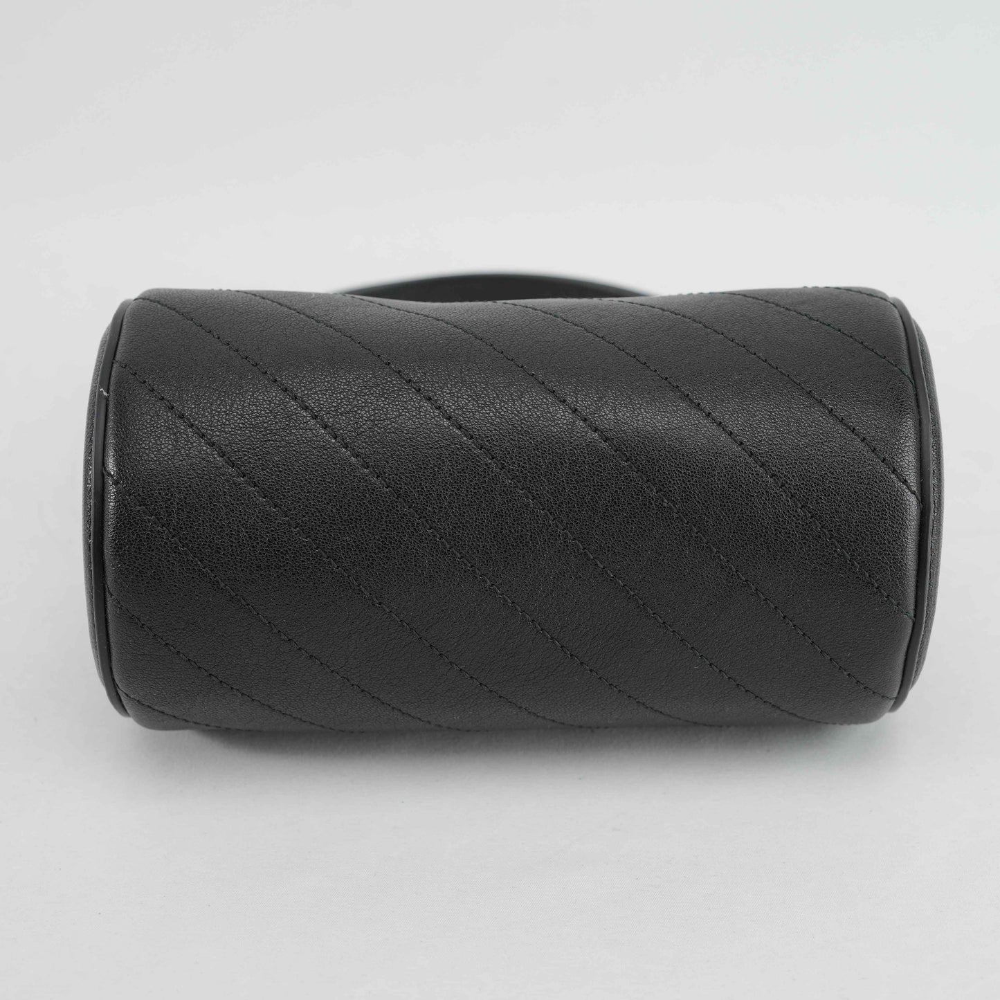 Gucci Blondie Mini Barrel Bag in Black Leather