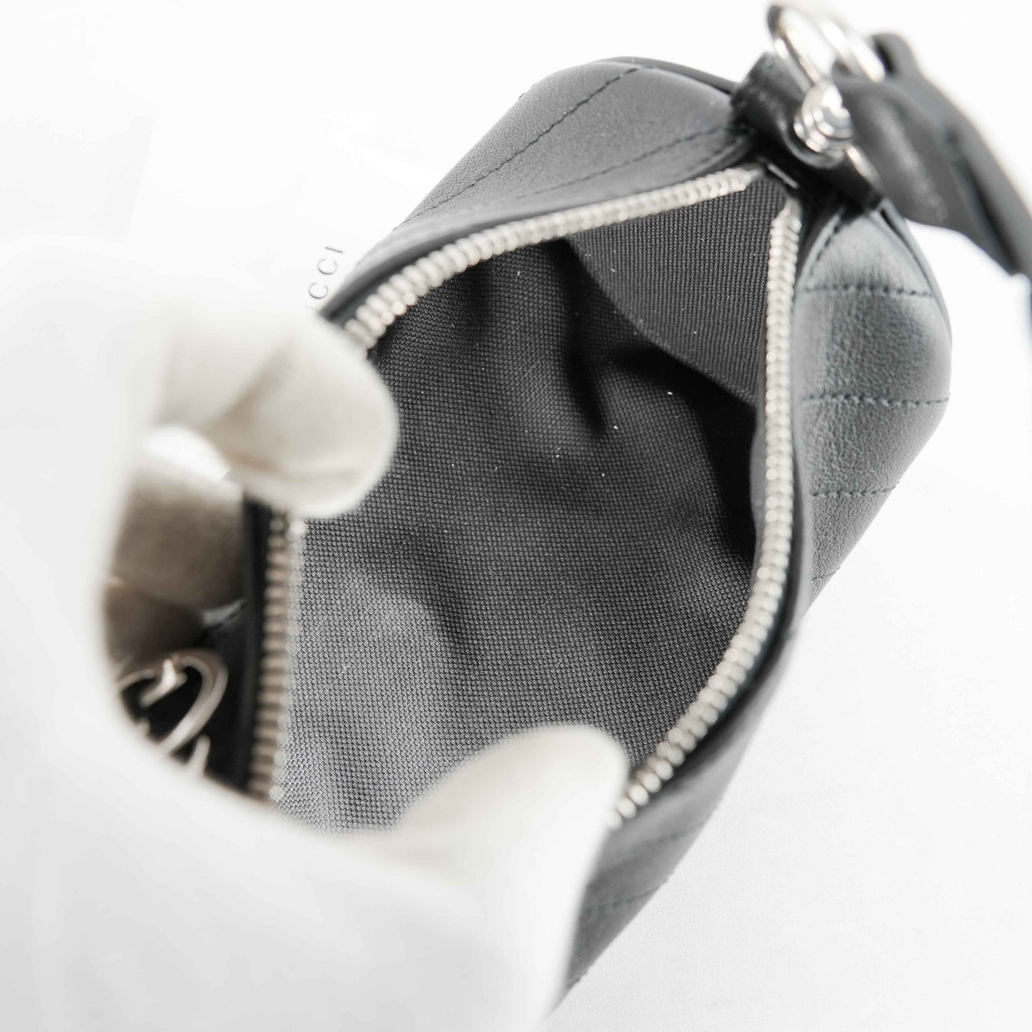 Gucci Blondie Mini Barrel Bag in Black Leather