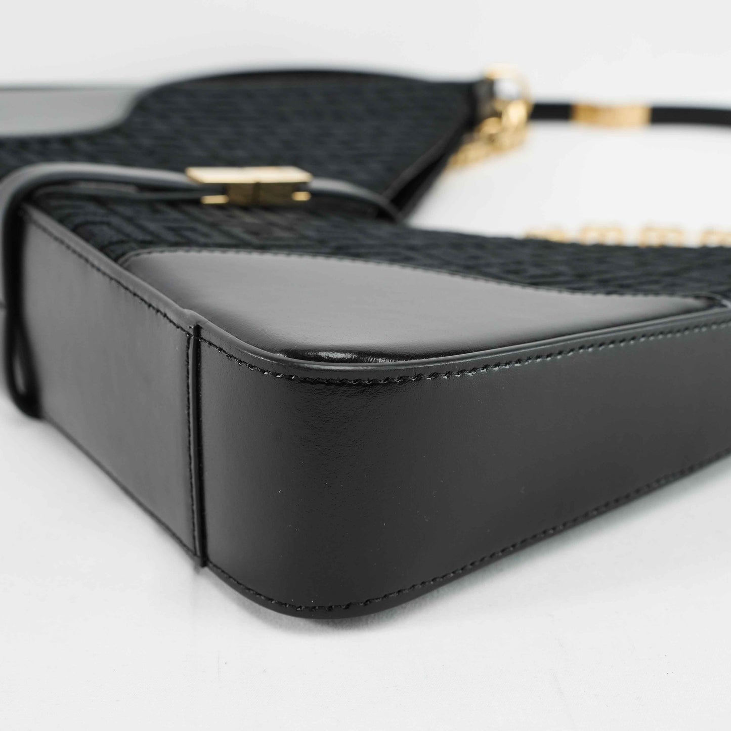 Givenchy Cut Out 4G Monogram Crossbody Bag in Black Canvas and Leather