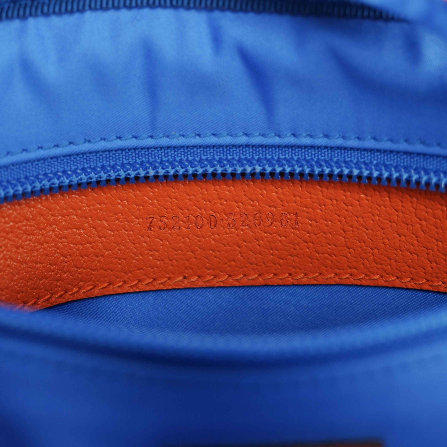 Gucci GG Multicolor Outdoor Technical Canvas Backpack/Body bag – Blue/Purple/Orange