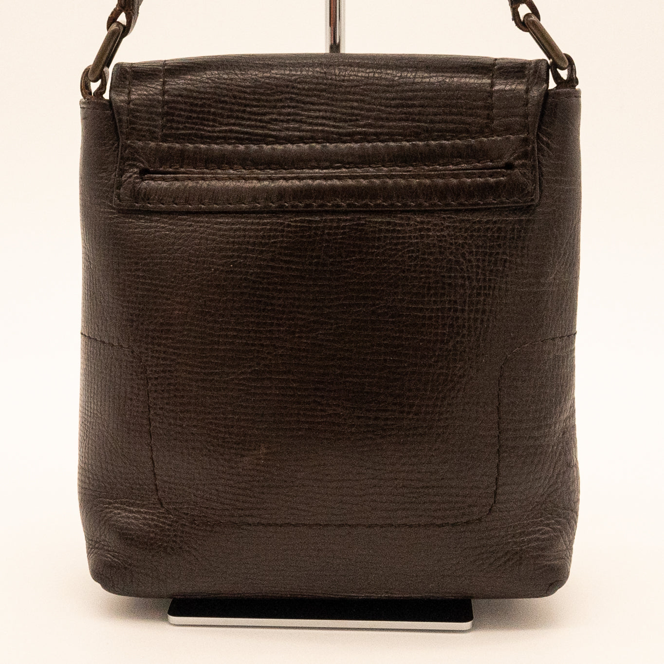 Louis Vuitton Utah Dark Brown Leather Crossbody Bag
