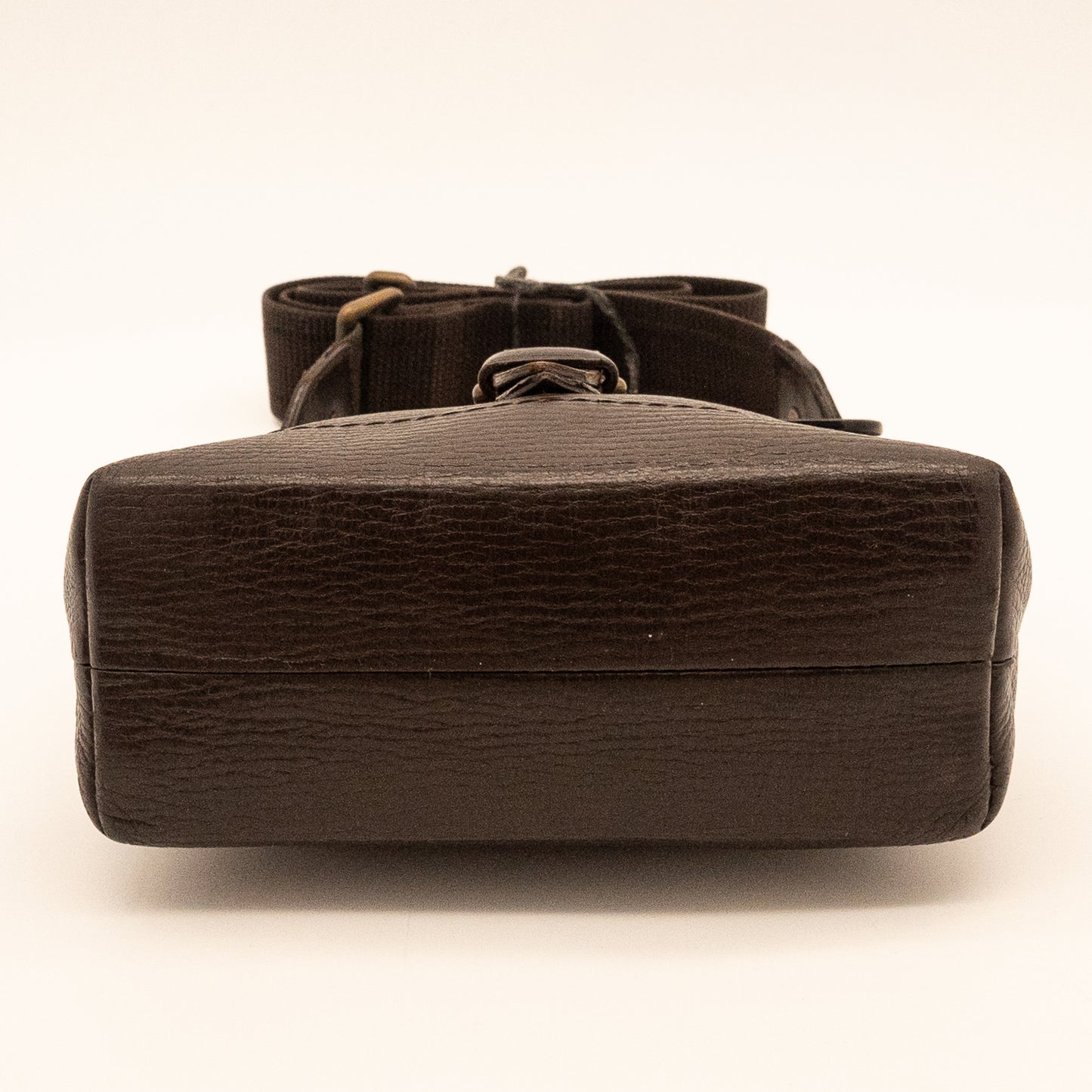 Louis Vuitton Utah Dark Brown Leather Crossbody Bag