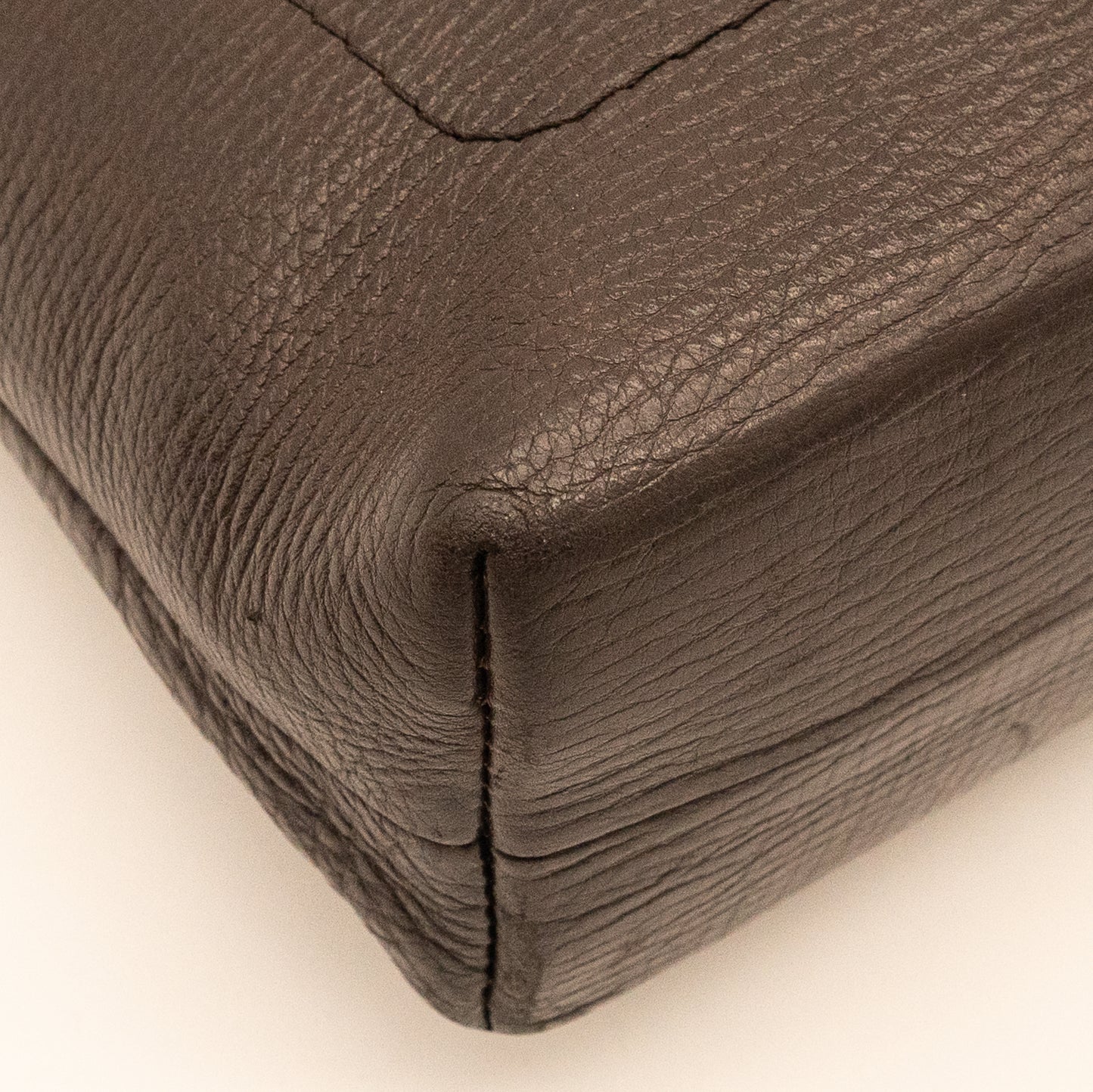 Louis Vuitton Utah Dark Brown Leather Crossbody Bag