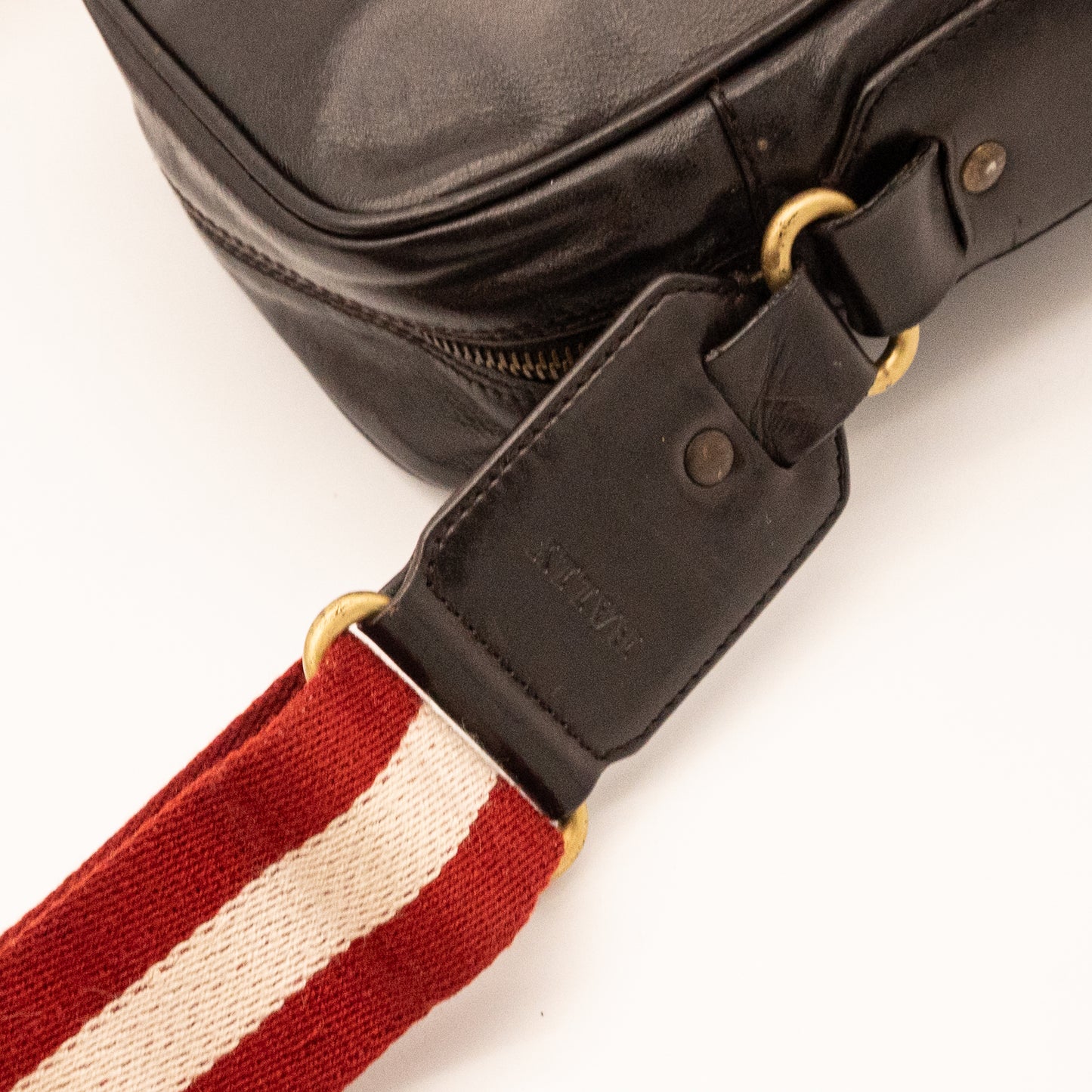 Bally Dark Brown Leather Crossbody Bag