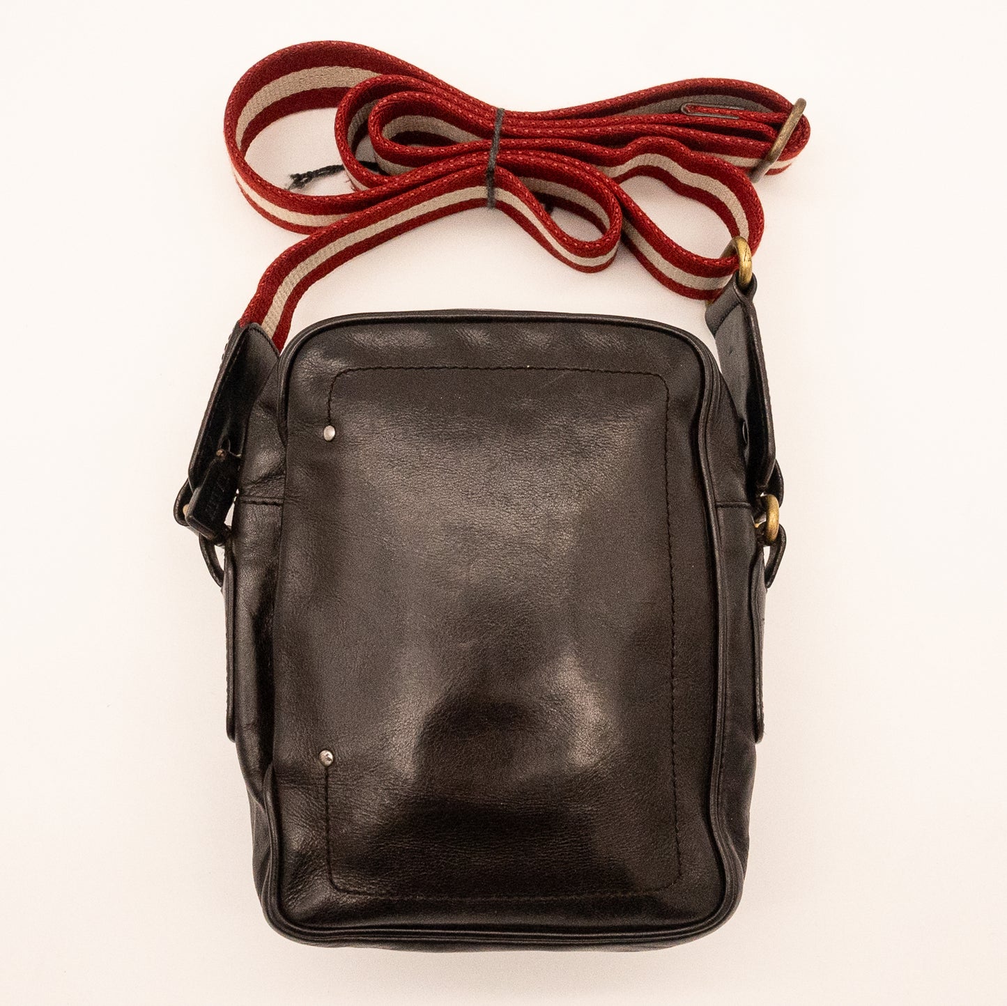 Bally Dark Brown Leather Crossbody Bag