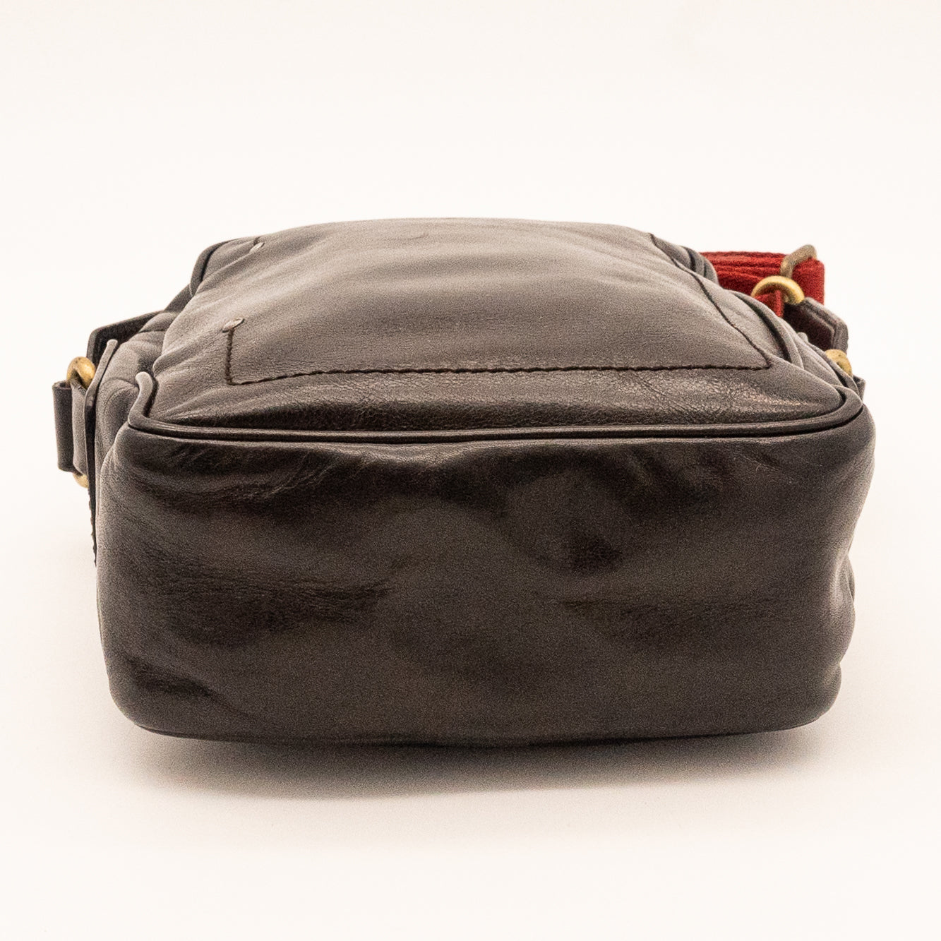Bally Dark Brown Leather Crossbody Bag