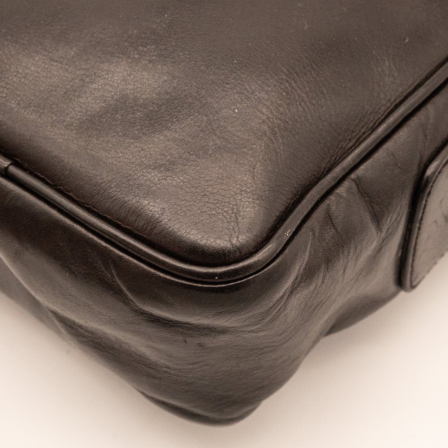 Bally Dark Brown Leather Crossbody Bag