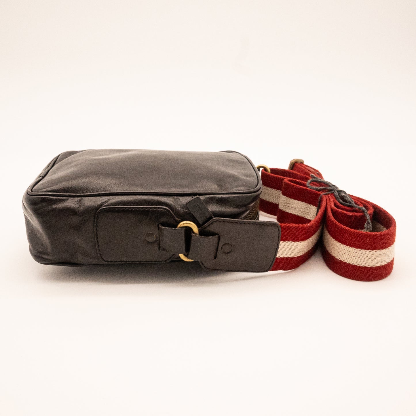 Bally Dark Brown Leather Crossbody Bag