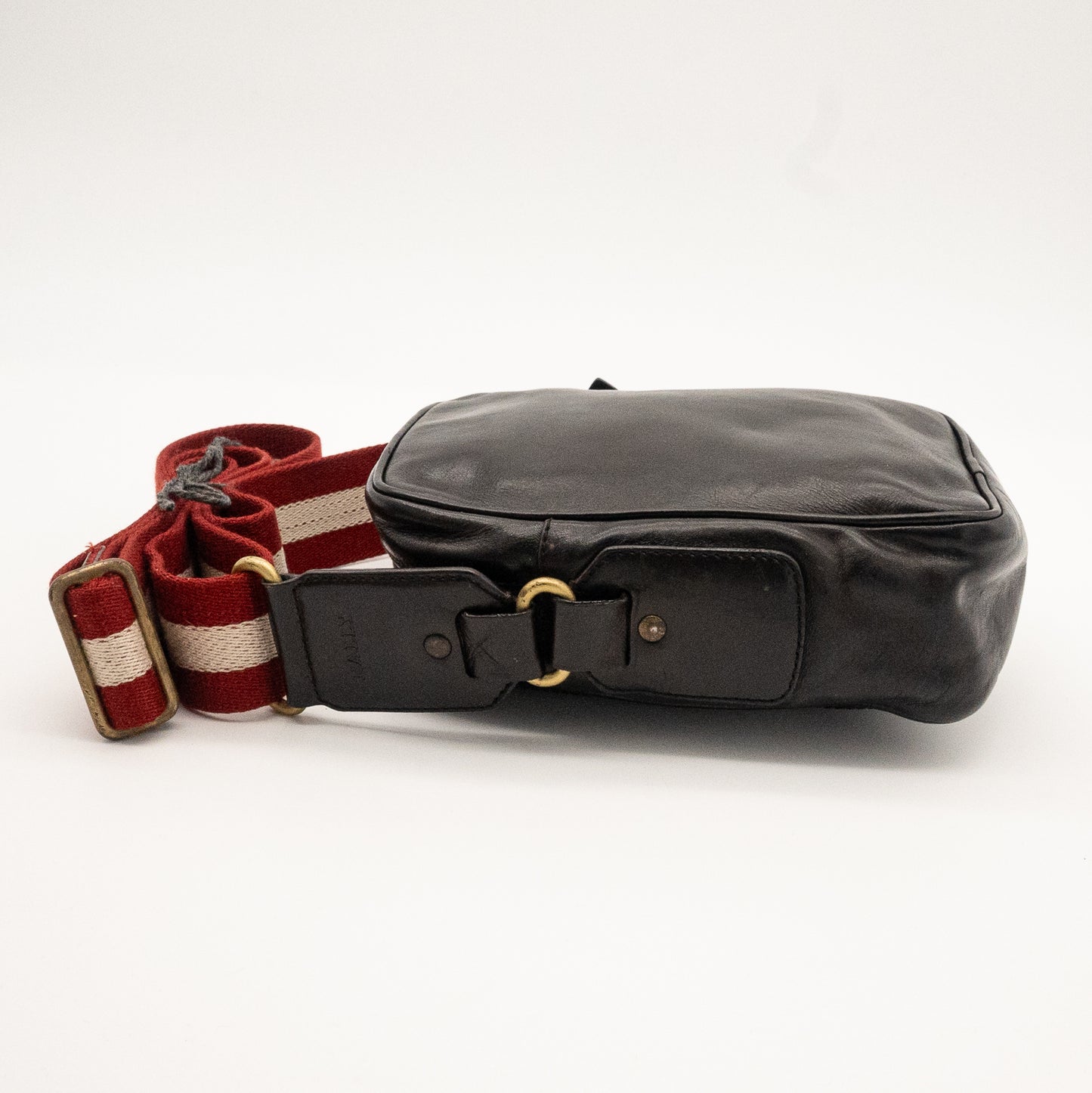 Bally Dark Brown Leather Crossbody Bag