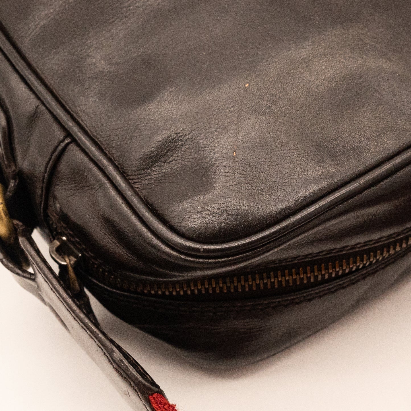 Bally Dark Brown Leather Crossbody Bag