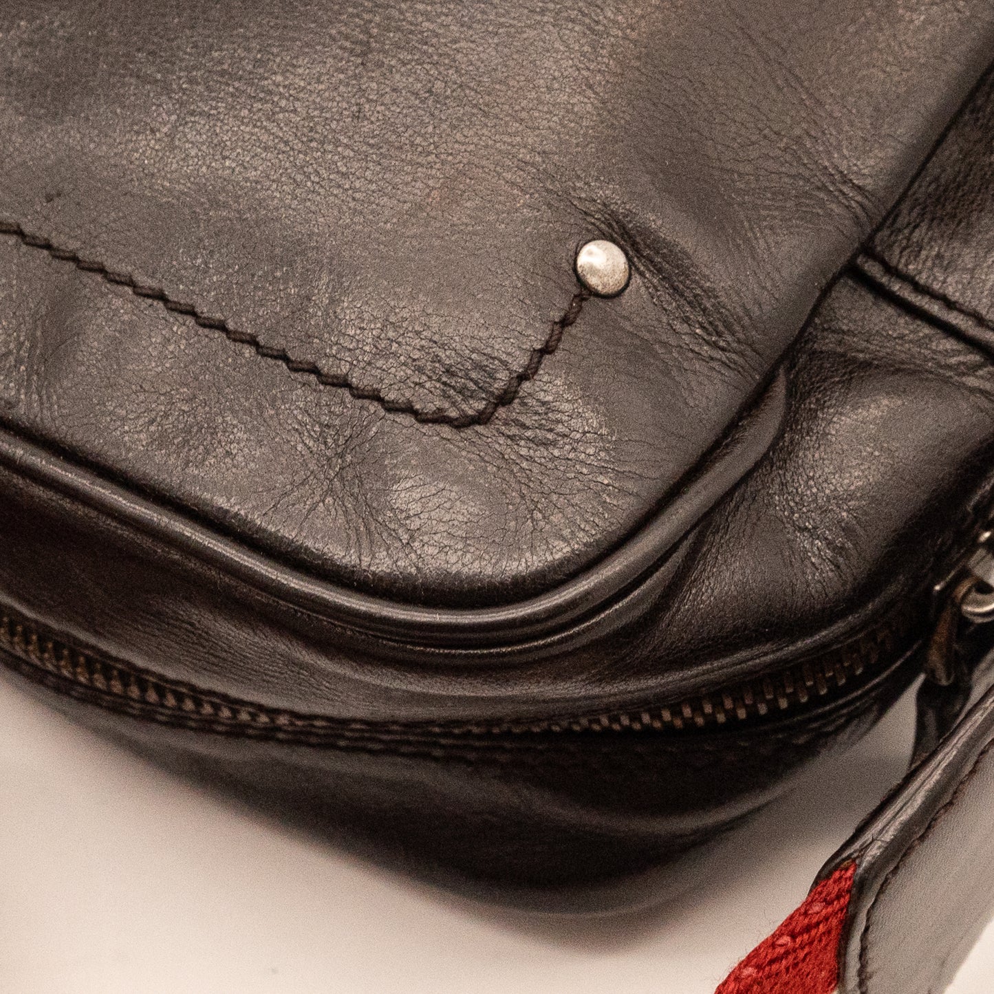 Bally Dark Brown Leather Crossbody Bag