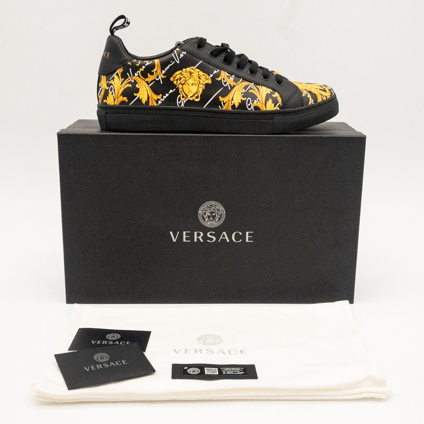 Gianni Versace Baroque Medusa Low-Top Sneakers