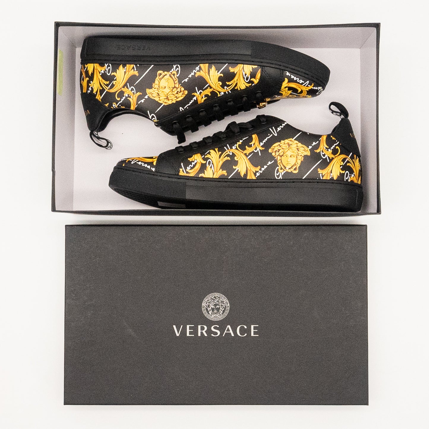 Gianni Versace Baroque Medusa Low-Top Sneakers