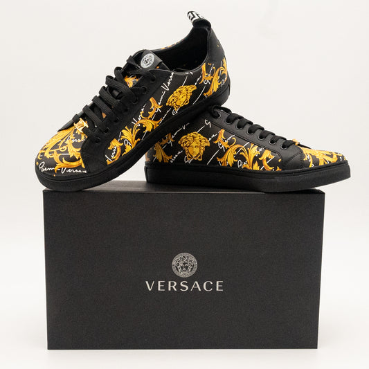 Gianni Versace Baroque Medusa Low-Top Sneakers