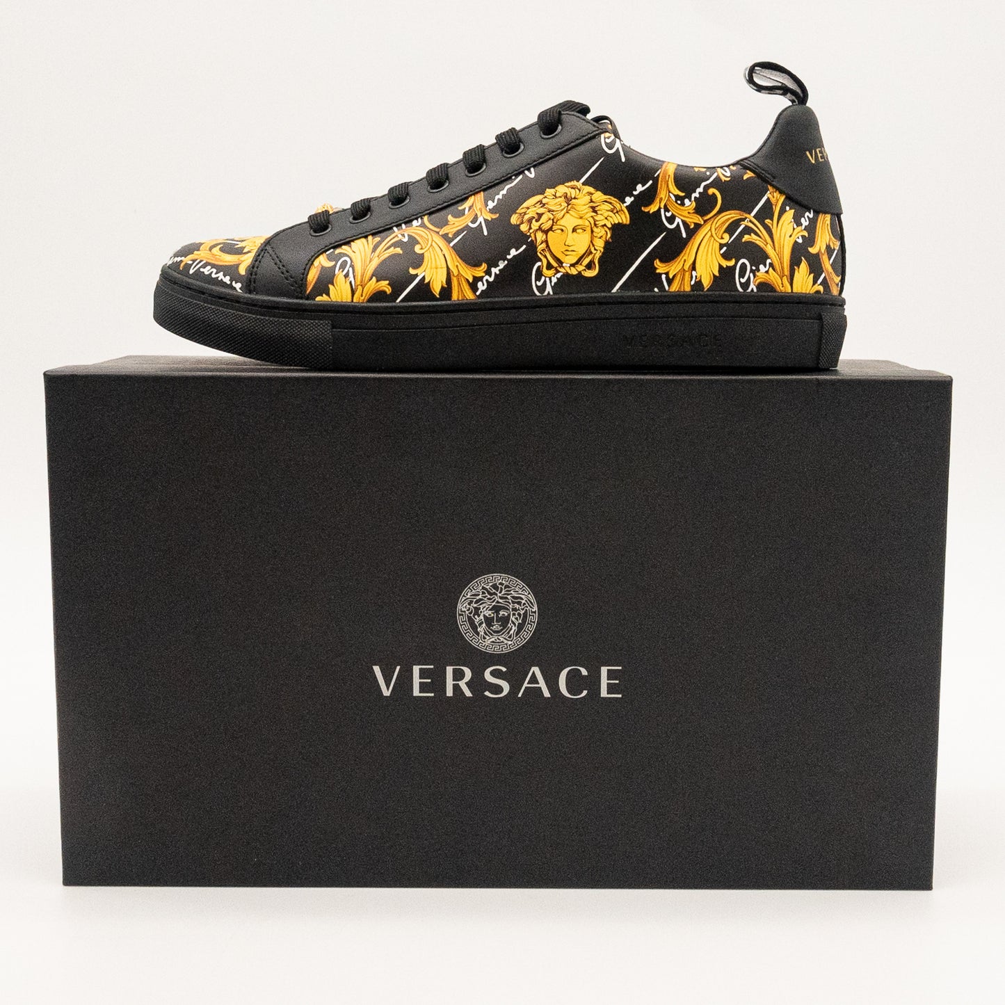 Gianni Versace Baroque Medusa Low-Top Sneakers