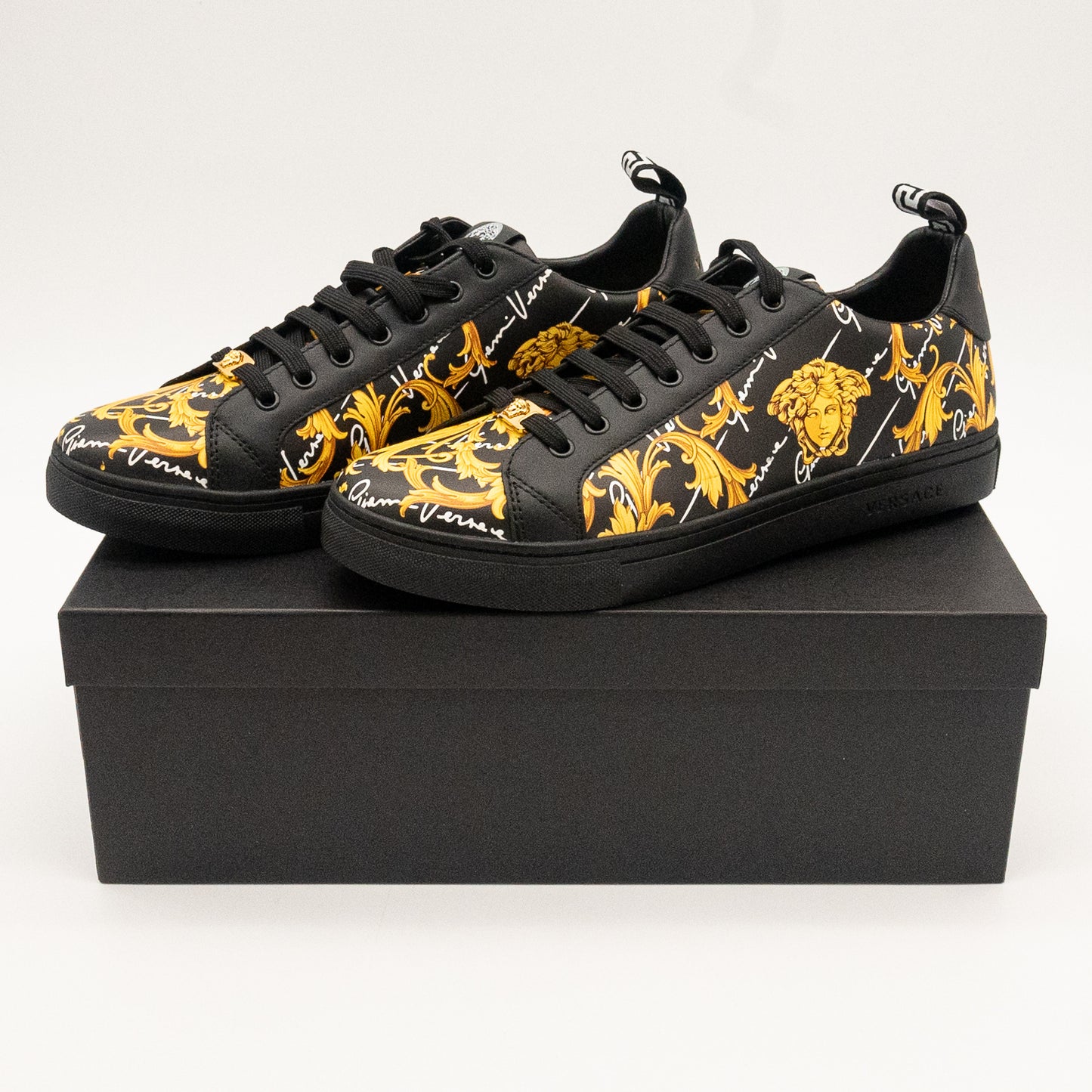 Gianni Versace Baroque Medusa Low-Top Sneakers