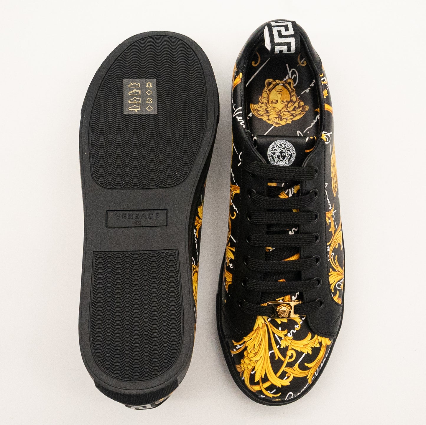 Gianni Versace Baroque Medusa Low-Top Sneakers